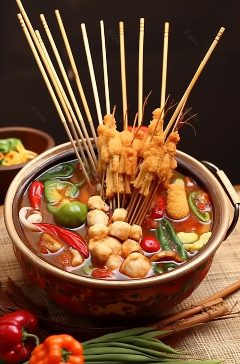四川菜美味饮食钵钵鸡麻辣串,高清,摄影图,摄影图片,图片大全,摄影图免费下载